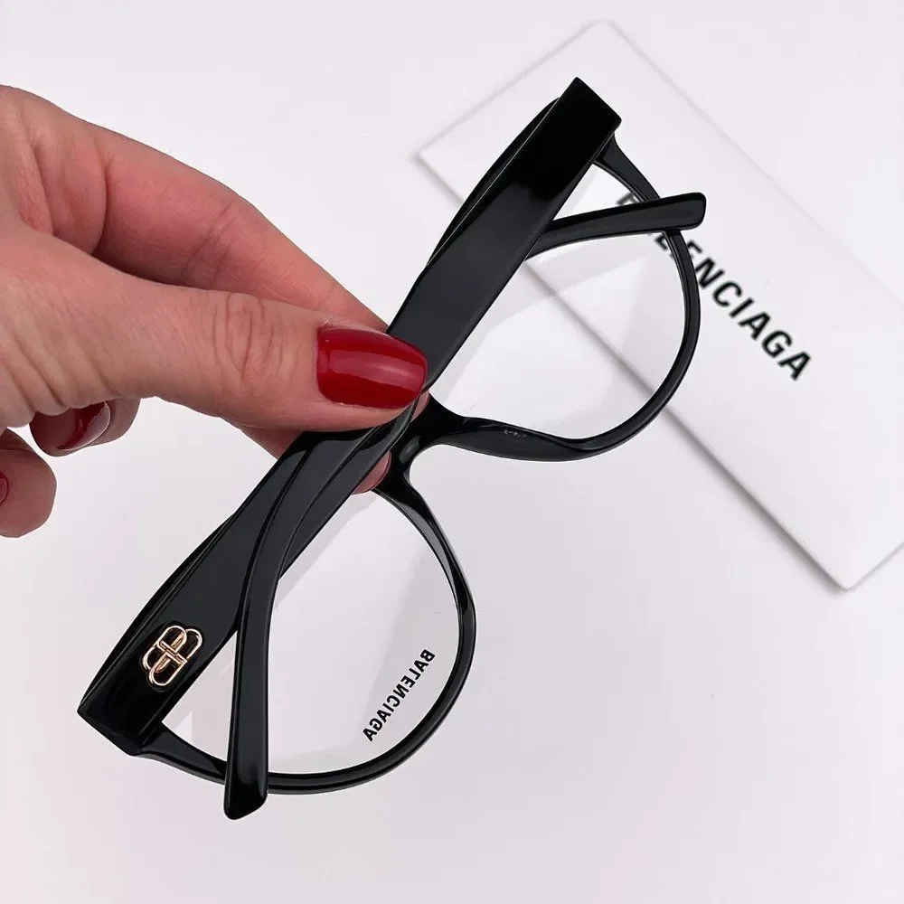 Balenciaga Everyday BB0064O 001 Eyeglasses Black Cat Eye Women